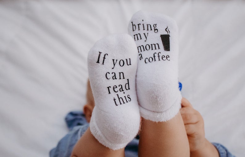 print on demand baby socks